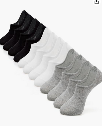 IDEGG No Show Socks Womens and Men Low Cut Ankle Short Anti-slid Athletic Running Novelty Casual Invisible Liner Socks